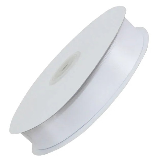 5/8 ΛΕΥΚΟ ΣΑΤΕΝ ΚΟΡΔΕΛΑ ΔΙΠΛΗΣ ΟΨΕΩΣ 50YRD 15ΜΜ 100/κιβ – Προσφέρει μοναδική αισθητική | iroots.gr