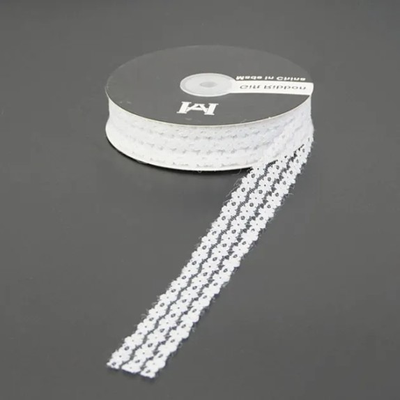 ΛΕΥΚΟ ΔΑΝΤΕΛΑ ΣΚΛΗΡΗ ΠΟΛΥΕΣΤΕΡΙΚΗ 2.5cm Χ 35yd 15/ΚΙΒ – Αναβαθμίζει άμεσα τον χώρο σου | iroots.gr