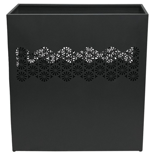 ΖΑΡΝΤΙΝΙΕΡΑ ΜΕΤΑΛΛΙΚΗ ΑΝΘΡΑΚΙ ΔΙΑΤΡΗΤΟ ΜΟΤΙΒΟ ΛΟΥΛΟΥΔΙ - 115x30x120cm – Δίνει premium χαρακτήρα στο περιβάλλον | iroots.gr