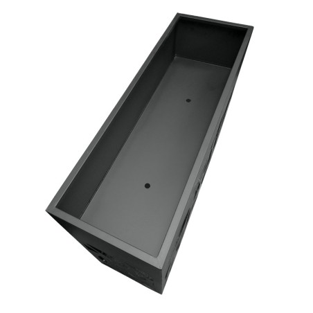 ΖΑΡΝΤΙΝΙΕΡΑ ΜΕΤΑΛΛΙΚΗ ΜΑΥΡΟ ΔΙΑΤΡΗΤΟ ΜΟΤΙΒΟ ΚΥΚΛΟΙ - 100x30x100cm – Δίνει premium χαρακτήρα στο περιβάλλον | iroots.gr