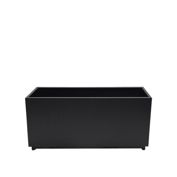 ΖΑΡΝΤΙΝΙΕΡΑ ΜΕΤΑΛΛΙΚΗ ΜΙΚΡΗ ΜΑΥΡΟ ΟΡΘΟΓΩΝΙΟ - 80x25x40cm – Αναβαθμίζει άμεσα τον χώρο σου | iroots.gr