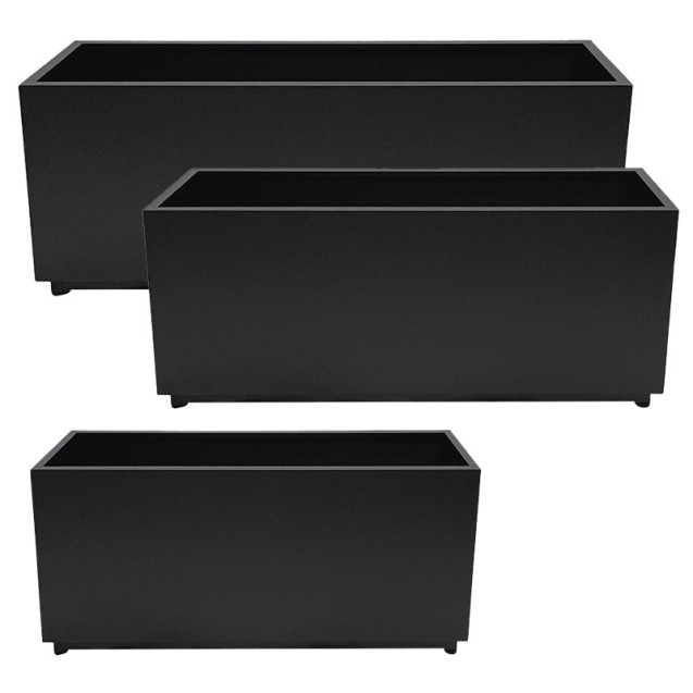 ΖΑΡΝΤΙΝΙΕΡΑ ΜΕΤΑΛΛΙΚΗ ΣΕΤ/3 ΜΑΥΡΟ ΟΡΘΟΓΩΝΙΟ - L:120x35x50, M:100x30x45, S:80x25x40cm – Δημιουργεί αίσθηση πολυτέλειας χωρίς κόπο