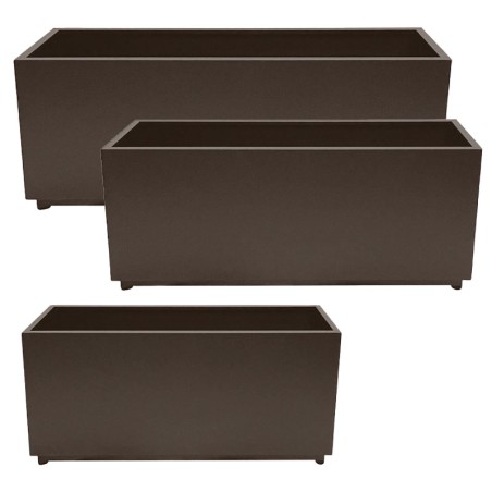 ΖΑΡΝΤΙΝΙΕΡΑ ΜΕΤΑΛΛΙΚΗ ΣΕΤ/3 ΚΑΦΕ ΟΡΘΟΓΩΝΙΟ - L:120x35x50, M:100x30x45, S:80x25x40cm – Αναβαθμίζει άμεσα τον χώρο σου | iroots.gr