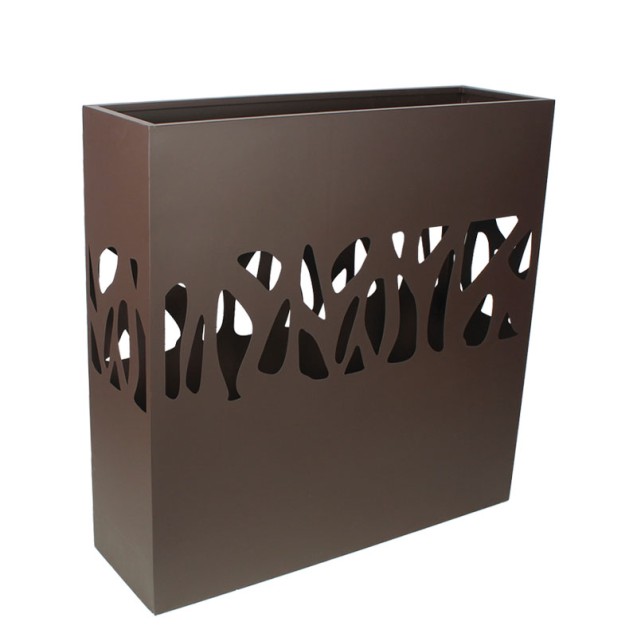 ΖΑΡΝΤΙΝΙΕΡΑ ΜΕΤΑΛΛΙΚΗ ΚΑΦΕ ME ΔΙΑΤΡΗΤΟ ΜΟΤΙΒΟ ΚΛΑΔΙΑ - 100x30x100cm 1/KIB – Αναβαθμίζει άμεσα τον χώρο σου | iroots.gr