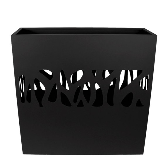 ΖΑΡΝΤΙΝΙΕΡΑ ΜΕΤΑΛΛΙΚΗ ΜΑΥΡΟ ME ΔΙΑΤΡΗΤΟ ΜΟΤΙΒΟ ΚΛΑΔΙΑ - 100x30x100cm 1/KIB – Προσφέρει μοναδική αισθητική | iroots.gr