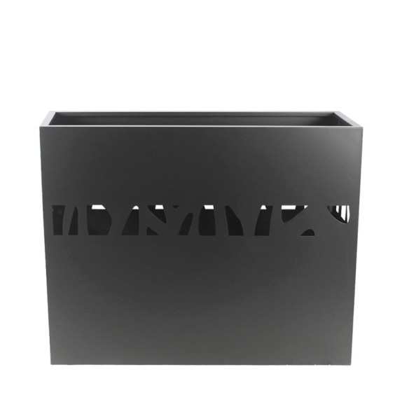 ΖΑΡΝΤΙΝΙΕΡΑ ΜΕΤΑΛΛΙΚΗ ΑΝΘΡΑΚΙ ME ΔΙΑΤΡΗΤΟ ΜΟΤΙΒΟ ΚΛΑΔΙΑ - 100x30x80cm 1/KIB – Προσφέρει μοναδική αισθητική | iroots.gr