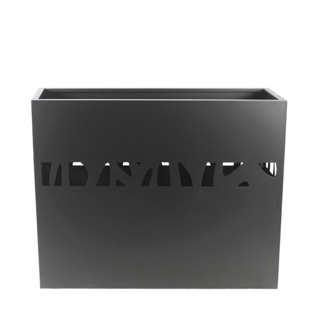 ΖΑΡΝΤΙΝΙΕΡΑ ΜΕΤΑΛΛΙΚΗ ΑΝΘΡΑΚΙ ME ΔΙΑΤΡΗΤΟ ΜΟΤΙΒΟ ΚΛΑΔΙΑ - 100x30x80cm 1/KIB – Προσφέρει μοναδική αισθητική | iroots.gr