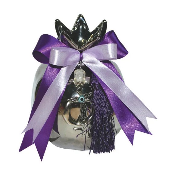 ΣΤΟΛΙΣΜΕΝΟ ΚΕΡΑΜΙΚΟ ΡΟΔΙ ΜΕΓΑΛΟ - ΑΣΗΜΙ / ΚΟΡΔΕΛΑ ΛΙΛΑ 11x13cm – Δημιουργεί αίσθηση πολυτέλειας χωρίς κόπο | iroots.gr