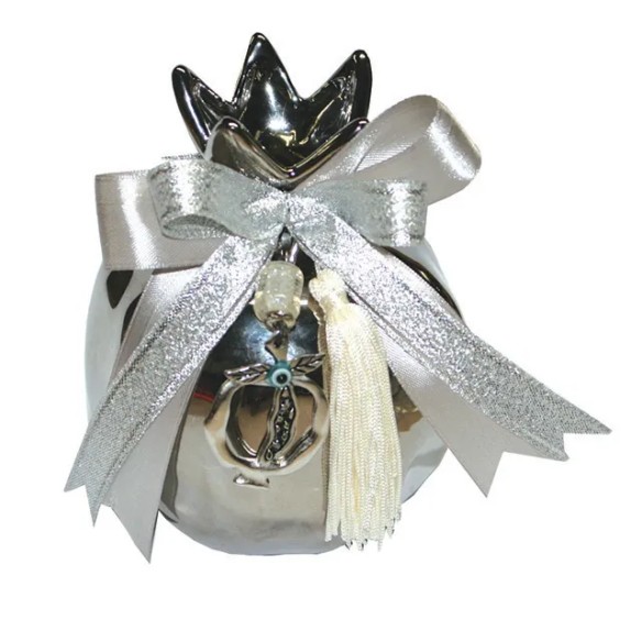 ΣΤΟΛΙΣΜΕΝΟ ΚΕΡΑΜΙΚΟ ΡΟΔΙ ΜΕΓΑΛΟ ΑΣΗΜΙ / ΚΟΡΔΕΛΑ ΑΣΗΜΙ 11x13cm – Ταιριάζει σε κάθε μοντέρνο ή επαγγελματικό χώρο | iroots.gr