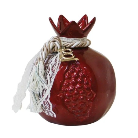 ΣΤΟΛΙΣΜΕΝΟ ΚΕΡΑΜΙΚΟ ΡΟΔΙ ΜΕΓΑΛΟ ΜΠΟΡΝΤΩ-ΣΠΟΡΙΑ / ΚΟΡΔΟΝΙ ΜΠΕΖ 11x13cm – Προσφέρει μοναδική αισθητική | iroots.gr