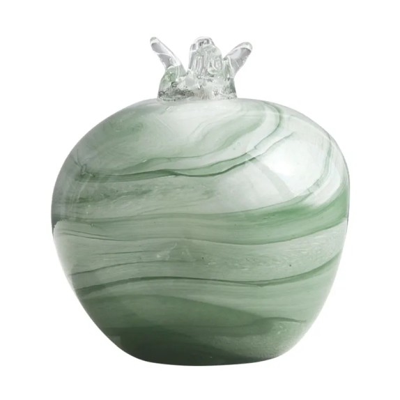 ΡΟΔΙ ΦΥΣΗΤΟ ΓΥΑΛΙ ΛΕΥΚΟ ΜΕ ΠΡΑΣΙΝΑ ΝΕΡΑ ΜΕΓΑΛΟ - Φ12x12.5cm 12/ΚΙΒ – Αναβαθμίζει άμεσα τον χώρο σου | iroots.gr