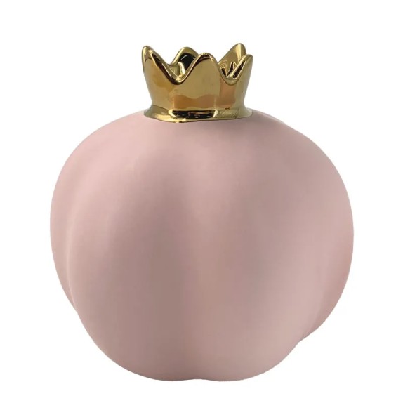 ΚΕΡΑΜΙΚΟ ΔΙΑΚΟΣΜΗΤΙΚΟ ΡΟΔΙ ΜΕΓΑΛΟ ΡΟΖ MAT - Φ12.3x13cm 1/18ΚΙΒ – Ταιριάζει σε κάθε μοντέρνο ή επαγγελματικό χώρο | iroots.gr