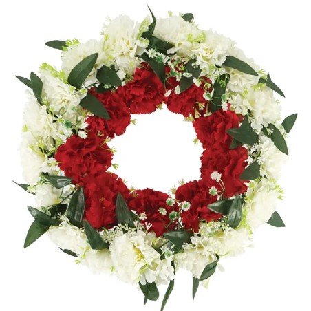 ΣΤΕΦΑΝΙ ΛΟΥΛΟΥΔΙΩΝ ΕΚΡΟΥ/ΚΟΚΚΙΝΟ ΓΑΡΥΦΑΛΛΑ Φ46cm 1/16KIB – Δημιουργεί αίσθηση πολυτέλειας χωρίς κόπο | iroots.gr