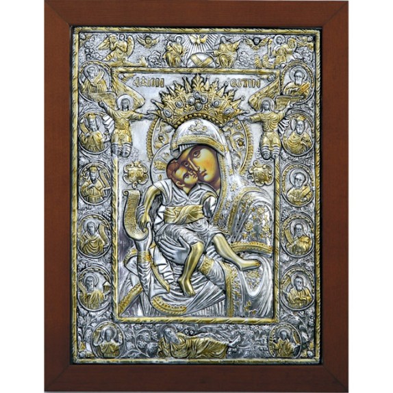 ΕΙΚΟΝΑ ΑΛΟΥΜΙΝΙΟΥ ΑΞΙΟΝ ΕΣΤΙ - ΜΕ ΧΡΥΣΟ - 26x34cm – Δίνει premium χαρακτήρα στο περιβάλλον | iroots.gr