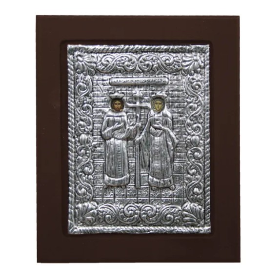 ΕΙΚΟΝΑ ΑΛΟΥΜΙΝΙΟΥ ΑΓΙΟΙ ΚΩΝΣΤΑΝΤΙΝΟΣ-ΕΛΕΝΗ - 12x15cm – Δημιουργεί αίσθηση πολυτέλειας χωρίς κόπο | iroots.gr