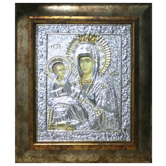 EIKONA ΑΛΟΥΜΙΝΙΟΥ ΠΑΝΑΓΙΑ ΤΡΙΧΕΡΟΥΣΑ - 40x46cm – Αναβαθμίζει άμεσα τον χώρο σου | iroots.gr