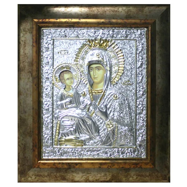 EIKONA ΑΛΟΥΜΙΝΙΟΥ ΠΑΝΑΓΙΑ ΤΡΙΧΕΡΟΥΣΑ - 40x46cm – Αναβαθμίζει άμεσα τον χώρο σου | iroots.gr