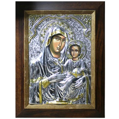 EIKONA ΑΛΟΥΜΙΝΙΟΥ ΠΑΝΑΓΙΑ ΙΕΡΟΣΟΛΥΜΙΤΙΣΣΑ - 38x51cm – Προσφέρει μοναδική αισθητική | iroots.gr