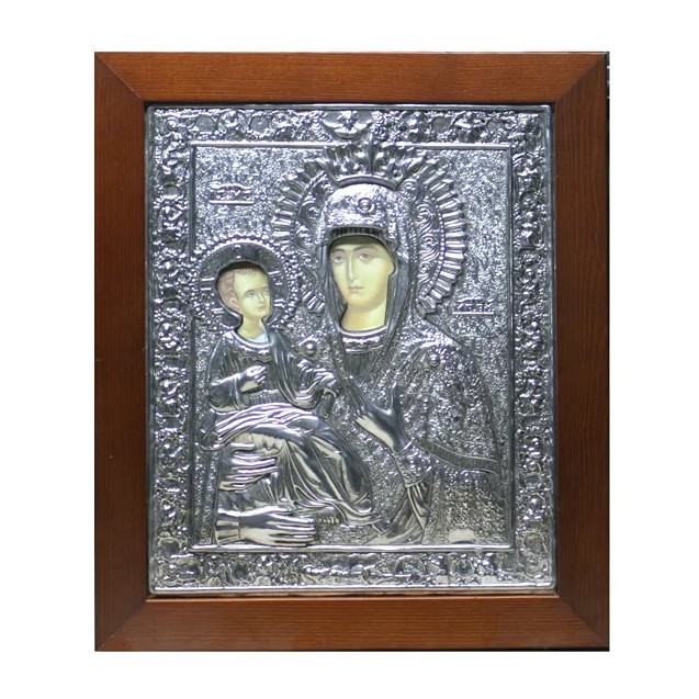 ΕΙΚΟΝΑ ΑΛΟΥΜΙΝΙΟΥ ΠΑΝΑΓΙΑ ΤΡΙΧΕΡΟΥΣΑ - 34x40cm – Αναβαθμίζει άμεσα τον χώρο σου | iroots.gr