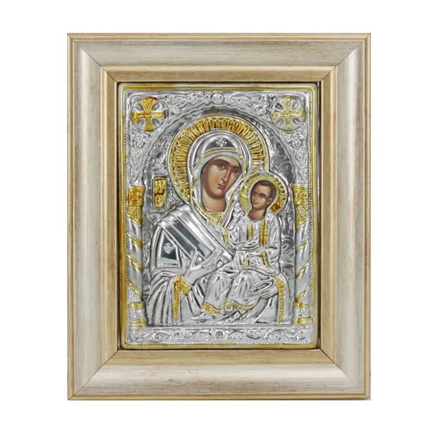 ΕΙΚΟΝΑ ΑΛΟΥΜΙΝΙΟΥ ΠΑΝΑΓΙΑ ΟΔΗΓΗΤΡΙΑ - ME ΧΡΥΣΟ - 21.5x26.5cm – Ταιριάζει σε κάθε μοντέρνο ή επαγγελματικό χώρο | iroots.gr