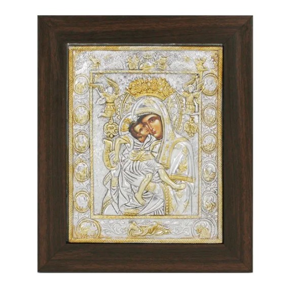 ΕΙΚΟΝΑ ΑΛΟΥΜΙΝΙΟΥ ΑΞΙΟΝ ΕΣΤΙ - ME ΜΠΟΡΝΤΟΥΡΑ ΚΑΙ ΧΡΥΣΟ - 23x28cm – Ταιριάζει σε κάθε μοντέρνο ή επαγγελματικό χώρο | iroots.gr