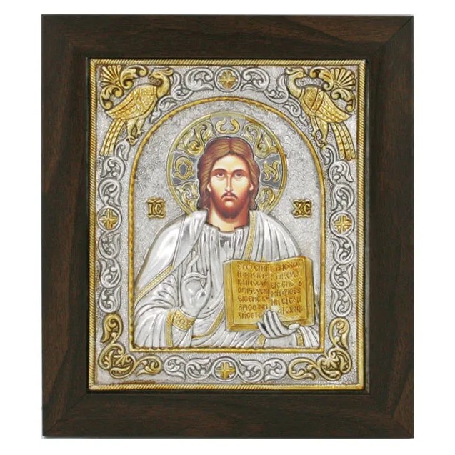 ΕΙΚΟΝΑ ΑΛΟΥΜΙΝΙΟΥ ΙΗΣΟΥΣ ΧΡΙΣΤΟΣ - ΜΕ ΧΡΥΣΟ - 25x29cm