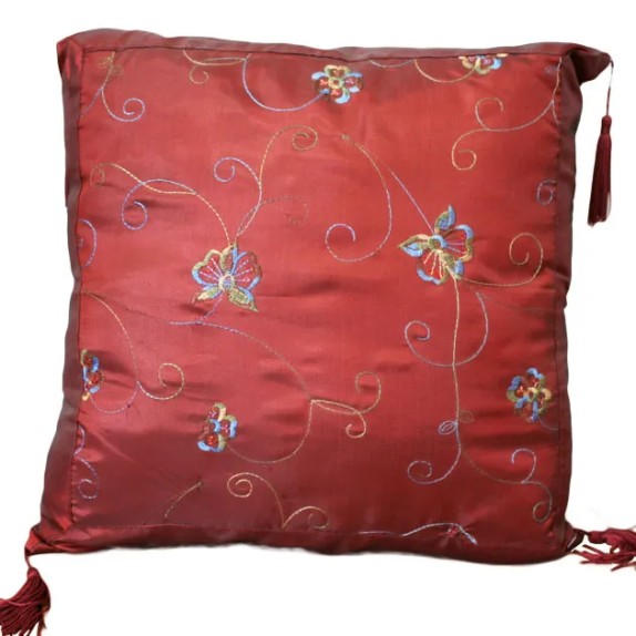 ΜΑΞΙΛΑΡΙ ΒΥΣΣΙΝΙ ΤΕΤΡΑΓΩΝΟ ΜΕ ΚΕΝΤΗΜΑ ΚΑΙ ΚΡΟΣΙΑ 40x40cm – Ταιριάζει σε κάθε μοντέρνο ή επαγγελματικό χώρο | iroots.gr