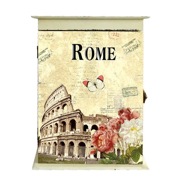 ΞΥΛΙΝΗ ΚΛΕΙΔΟΘΗΚΗ - ΡΩΜΗ 20x8x30cm 1/8ΚΙΒ – Προσφέρει μοναδική αισθητική | iroots.gr