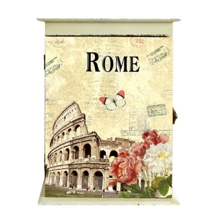 ΞΥΛΙΝΗ ΚΛΕΙΔΟΘΗΚΗ - ΡΩΜΗ 20x8x30cm 1/8ΚΙΒ – Προσφέρει μοναδική αισθητική | iroots.gr