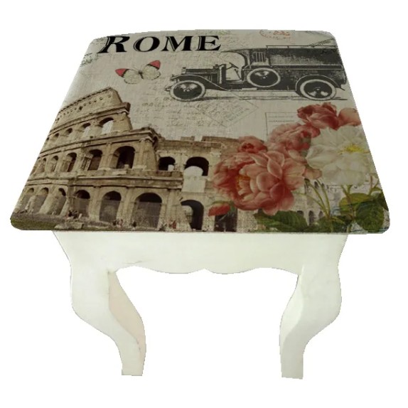 ΞΥΛΙΝΟ ΣΚΑΜΠΟ - ΡΩΜΗ 32x32x43cm 2/ΚΙΒ – Δίνει premium χαρακτήρα στο περιβάλλον | iroots.gr