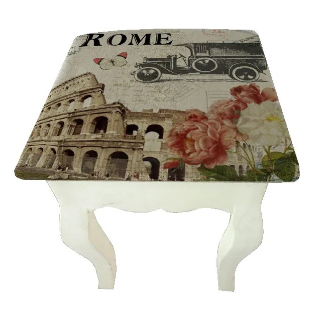 ΞΥΛΙΝΟ ΣΚΑΜΠΟ - ΡΩΜΗ 32x32x43cm 2/ΚΙΒ – Δίνει premium χαρακτήρα στο περιβάλλον | iroots.gr