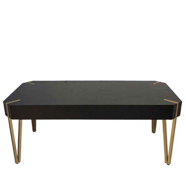 ΤΡΑΠΕΖΙ ΜΕ ΜΕΤΑΛΛΙΚΑ ΠΟΔΙΑ - ΧΡΥΣΟ/ΚΑΦΕ ΒΕΓΓΕ 117x58x46cm – Δημιουργεί αίσθηση πολυτέλειας χωρίς κόπο | iroots.gr