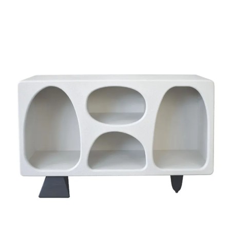 ΕΠΙΠΛΟ ΜΠΟΥΦΕΣ ΛΕΥΚΟ ΚΥΚΛΑΔΙΤΙΚΟ ΣΤΥΛ - 120x34.9x74.9cm 1/KIB – Δημιουργεί αίσθηση πολυτέλειας χωρίς κόπο | iroots.gr