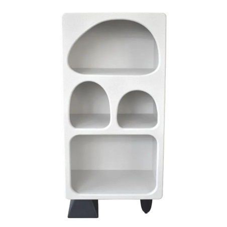 ΕΠΙΠΛΟ ΛΕΥΚΗ ΡΑΦΙΕΡΑ ΔΑΠΕΔΟΥ ΚΥΚΛΑΔΙΤΙΚΟ ΣΤΥΛ - 59.7x34.9x134.6cm 1/KIB – Αναβαθμίζει άμεσα τον χώρο σου | iroots.gr