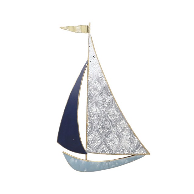 ΜΕΤΑΛΛΙΚΟ ΔΙΑΚΟΣΜΗΤΙΚΟ ΤΟΙΧΟΥ ΚΑΡΑΒΙ - 21.6x34.9x2.5cm 8/ΚΙΒ – Αναβαθμίζει άμεσα τον χώρο σου | iroots.gr