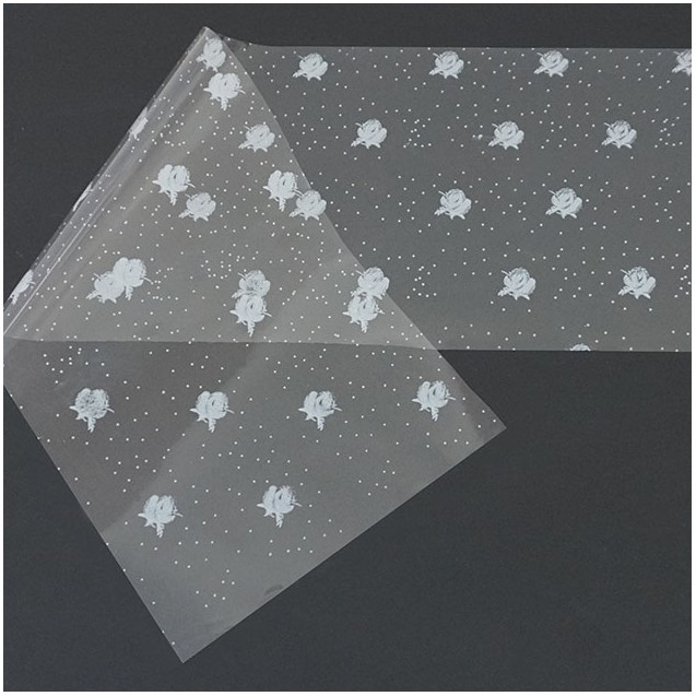 ΡΟΛΟ ΖΕΛΑΤΙΝΑ ΔΙΑΦΑΝΕΣ ΤΥΠΩΜΕΝΟ ΠΟΥΑ ΛΕΥΚΑ ΛΟΥΛΟΥΔΙΑ 0.8x48m 1.5kg – Δίνει premium χαρακτήρα στο περιβάλλον | iroots.gr