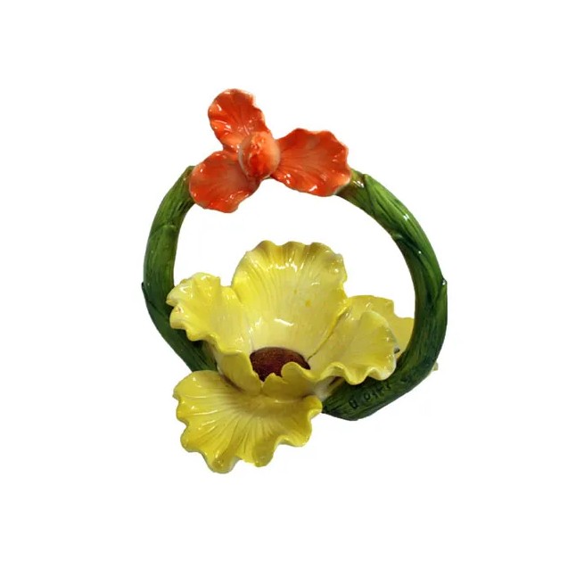 ΚΕΡΑΜΙΚΟ ΠΑΣΧΑΛΙΝΟ ΚΑΛΑΘΙ-ΛΟΥΛΟΥΔΙ 16x16x17cm. 1/18KIB – Προσφέρει μοναδική αισθητική | iroots.gr