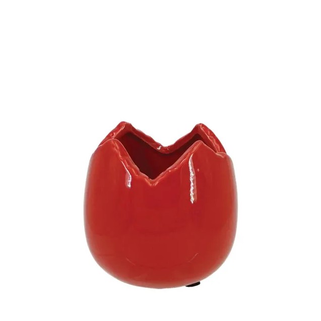 ΚΕΡΑΜΙΚΟ ΚΟΥΠ ΑΥΓΟ KOKKINO ΣΠΑΣΜΕΝΟ ΜΙΚΡΟ Φ10x10cm 4/48ΚΙΒ – Προσφέρει μοναδική αισθητική | iroots.gr