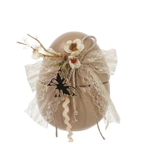 ΑΥΓΟ ΚΕΡΑΜΙΚΟ MOKA ΣΤΟΛΙΣΜΕΝΟ ΠΕΤΑΛΟΥΔΑ ΜΙΚΡΟ - Φ11x14cm 1/16KIB – Ταιριάζει σε κάθε μοντέρνο ή επαγγελματικό χώρο | iroots.gr