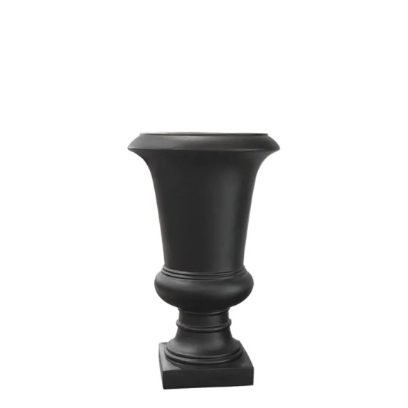 FIBERGLASS ΚΑΣΠΩ/ΑΜΦΟΡΕΑΣ ΜΑΥΡΟ ΜΑΤ - 33.5x33.5x57.5cm 1/KIB – Δίνει premium χαρακτήρα στο περιβάλλον | iroots.gr