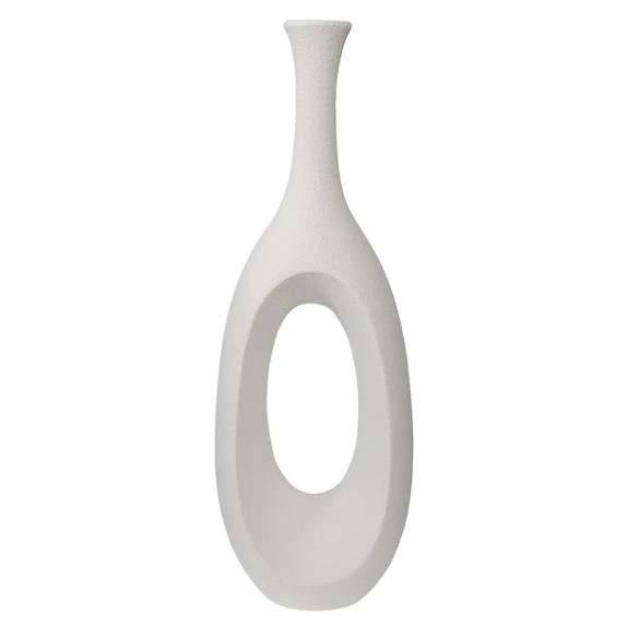 FIBERGLASS ΒΑΖΟ ΛΕΥΚΟ ΠΑΓΟΥ ΜΕ ΤΡΥΠΑ - 28x39x111cm 1/ΚΙΒ – Αναβαθμίζει άμεσα τον χώρο σου | iroots.gr