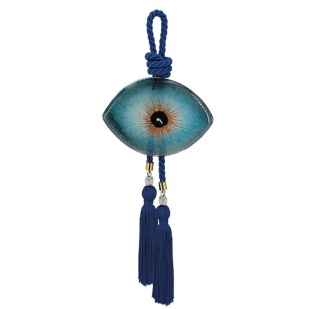 ΚΡΕΜΑΣΤΟ ΓΟΥΡΙ MATI ΦΟΥΤΖΙ ΓΥΑΛΙ ΤΥΡΚΟΥΑΖ - ΦΟΥΝΤΑ ΜΠΛΕ Y30cm – Προσφέρει μοναδική αισθητική | iroots.gr