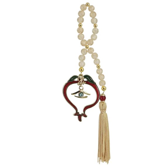 ΓΟΥΡΙ ΚΟΜΠΟΛΟΪ ΧΑΝΤΡΕΣ ΜΠΕΖ,ΡΟΔΙ ΣΜΑΛΤΟ MATI/ΦΟΥΝΤΑ ΕΚΡΟΥ - Υ26cm – Προσφέρει μοναδική αισθητική | iroots.gr