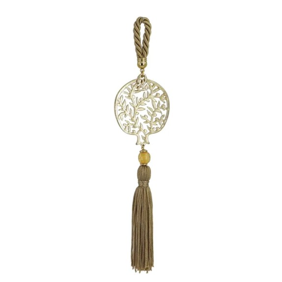 ΓΟΥΡΙ ΚΡΕΜΑΣΤΟ ΚΟΡΔΟΝΙ ΜΠΕΖ - ΡΟΔΙ/ΔΕΝΤΡΟ ΝΕΟ ΧΡΥΣΟ - Y24cm – Δίνει premium χαρακτήρα στο περιβάλλον | iroots.gr