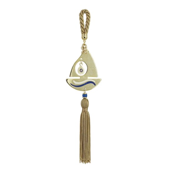 ΓΟΥΡΙ ΚΡΕΜΑΣΤΟ ΚΟΡΔΟΝΙ ΜΠΕΖ - ΚΑΡΑΒΙ/MATI ΝΕΟ ΣΜΑΛΤΟ ΧΡΥΣΟ - Y24cm – Ταιριάζει σε κάθε μοντέρνο ή επαγγελματικό χώρο | iroots.gr