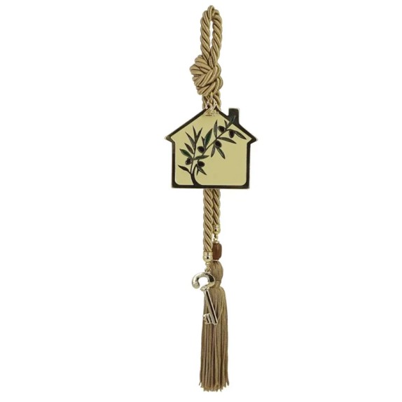 ΓΟΥΡΙ ΚΡΕΜΑΣΤΟ ΚΟΡΔΟΝΙ ΜΠΕΖ, ΣΠΙΤΙ/ΕΛΙΑ ΝΕΟ ΣΜΑΛΤΟ ΧΡΥΣΟ, ΚΛΕΙΔΙ - Y34cm – Αναβαθμίζει άμεσα τον χώρο σου | iroots.gr