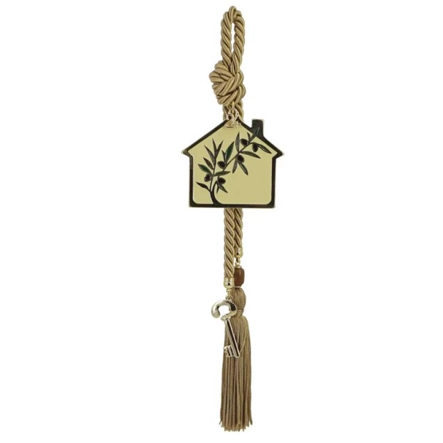 ΓΟΥΡΙ ΚΡΕΜΑΣΤΟ ΚΟΡΔΟΝΙ ΜΠΕΖ, ΣΠΙΤΙ/ΕΛΙΑ ΝΕΟ ΣΜΑΛΤΟ ΧΡΥΣΟ, ΚΛΕΙΔΙ - Y34cm – Αναβαθμίζει άμεσα τον χώρο σου | iroots.gr