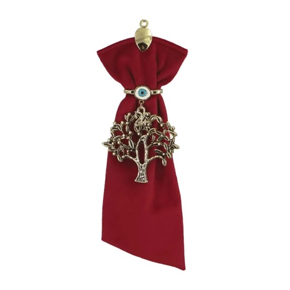 ΓΟΥΡΙ ΤΥΠΟΥ ΓΡΑΒΑΤΑ KOKKINO ΚΡΕΜΑΣΤΟ ΔΕΝΤΡΟ ΝΕΟ ΧΡΥΣΟ - Y24cm – Δίνει premium χαρακτήρα στο περιβάλλον | iroots.gr