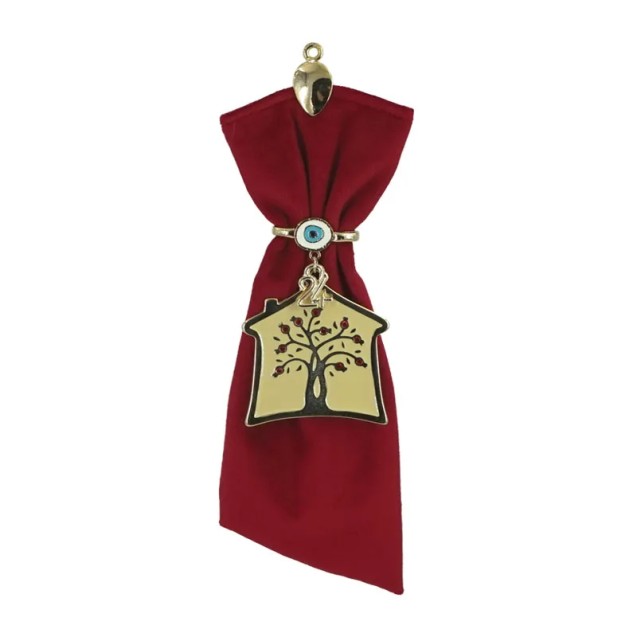 ΓΟΥΡΙ ΤΥΠΟΥ ΓΡΑΒΑΤΑ KOKKINO ΚΡΕΜΑΣΤΟ ΣΠΙΤΙ/ΔΕΝΤΡΟ ΝΕΟ ΧΡΥΣΟ - Y24cm – Δημιουργεί αίσθηση πολυτέλειας χωρίς κόπο | iroots.gr