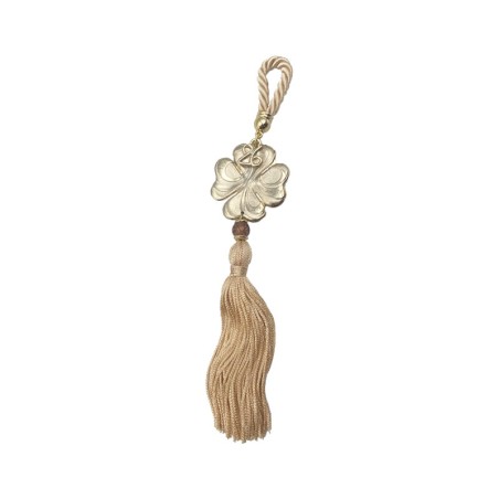 ΓΟΥΡΙ ΚΡΕΜΑΣΤΟ ΧΡΥΣΟ ΚΟΡΔΟΝΙ ΕΚΡΟΥ, ΤΕΤΡΑΦΥΛΛΟ ΤΡΙΦΥΛΛΙ - Y22cm – Προσφέρει μοναδική αισθητική | iroots.gr